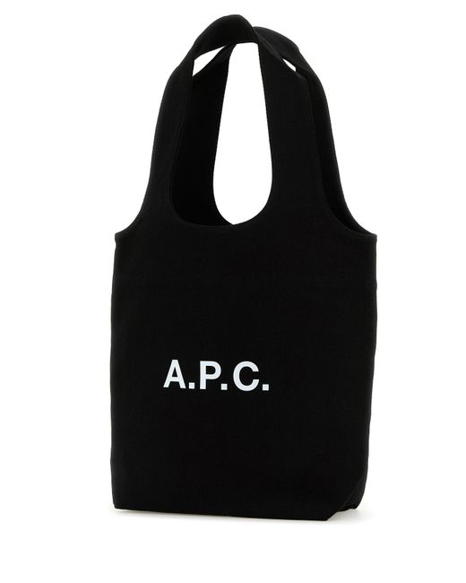 Borsa shopping Ninon piccola in tela nera di A.P.C. in Black da Uomo