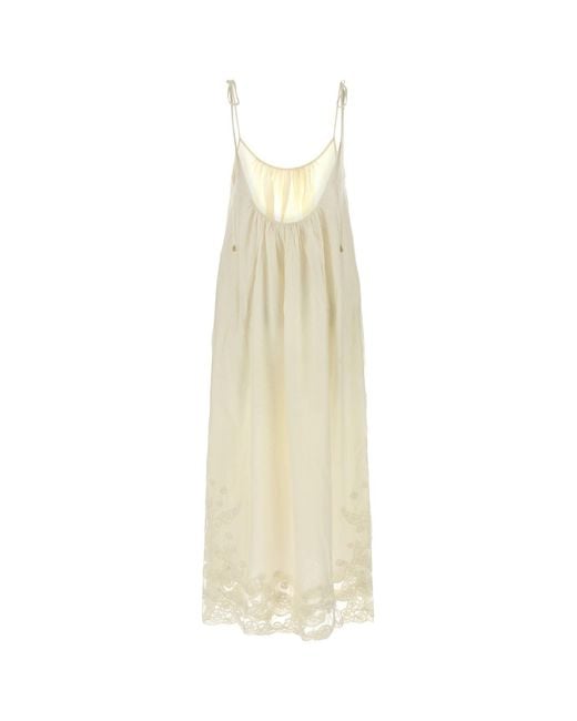 Cult Gaia White Ivory Cotton Blend Magda Dress