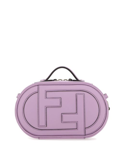 Fendi Purple Lilac Leather Mini Camera Case O'lock Ha
