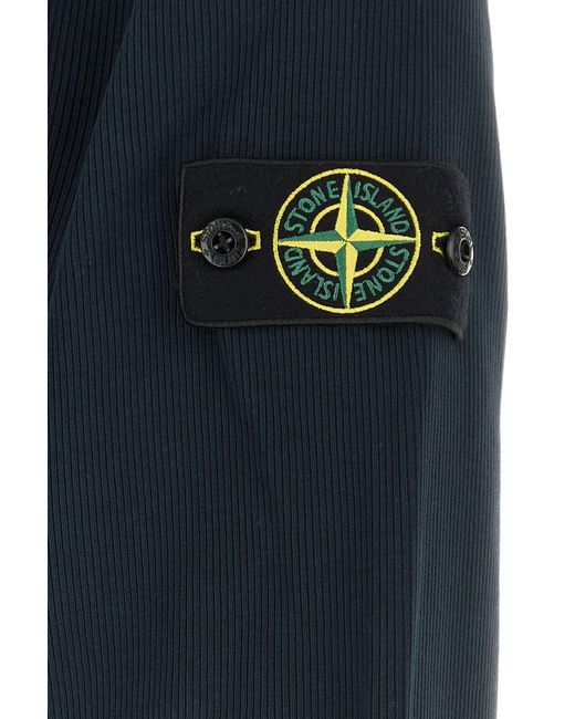 Stone Island Blue Cotton Sweatshirt for men
