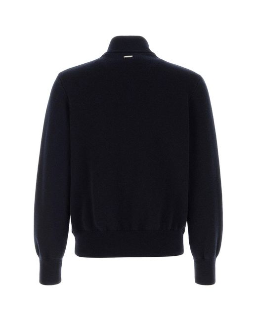 Ferragamo Blue Salvatore Wool Cardigan for men