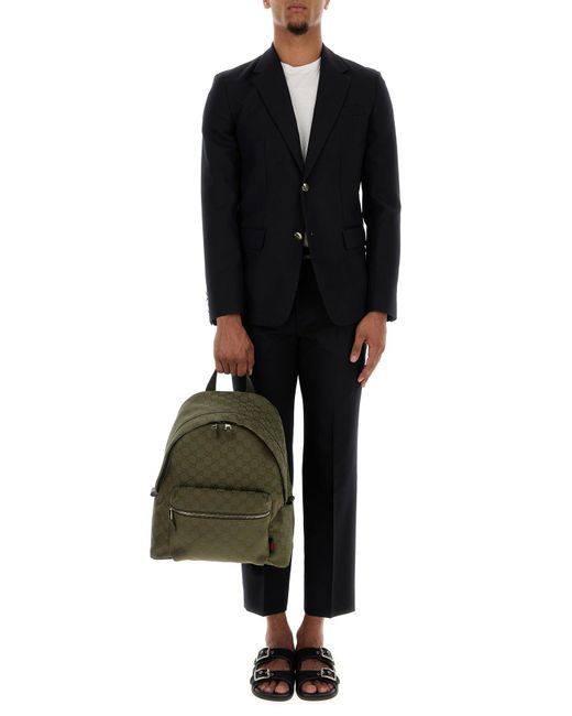 Giacca in lana blu notte di Gucci in Black da Uomo