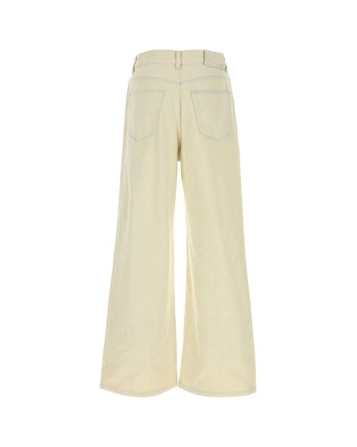 A.P.C. Natural Ivory Denim Clyde Jeans for men