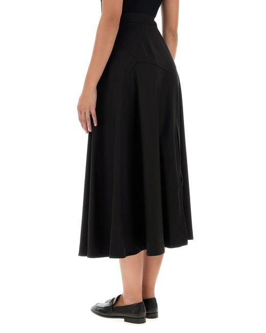 Burberry Black Twill Skirt