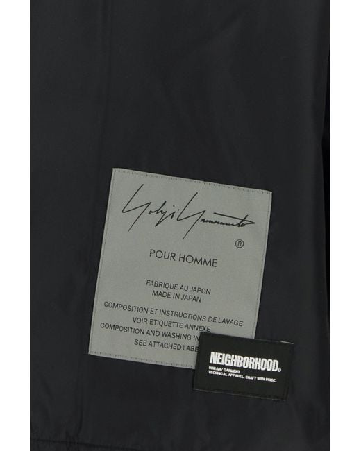 Yohji Yamamoto Black Nylon X Neighborhood Windbreaker for men