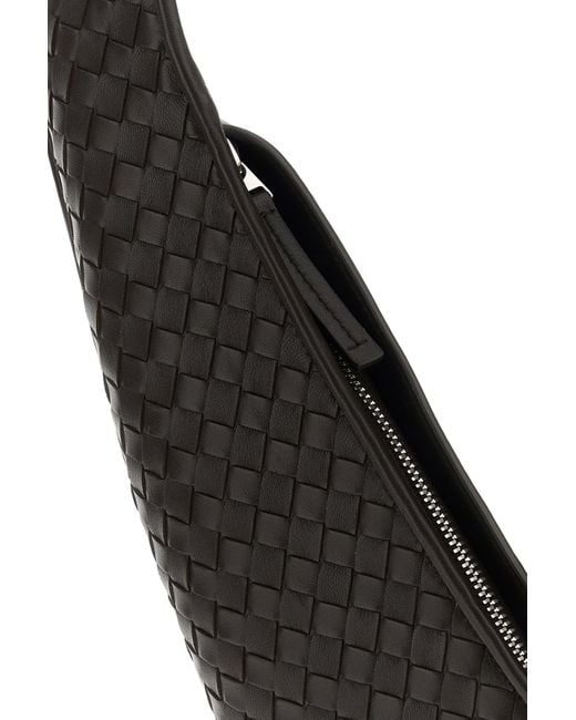 Borsa a tracolla Sling Veneto in pelle testa di moro di Bottega Veneta in Black da Uomo