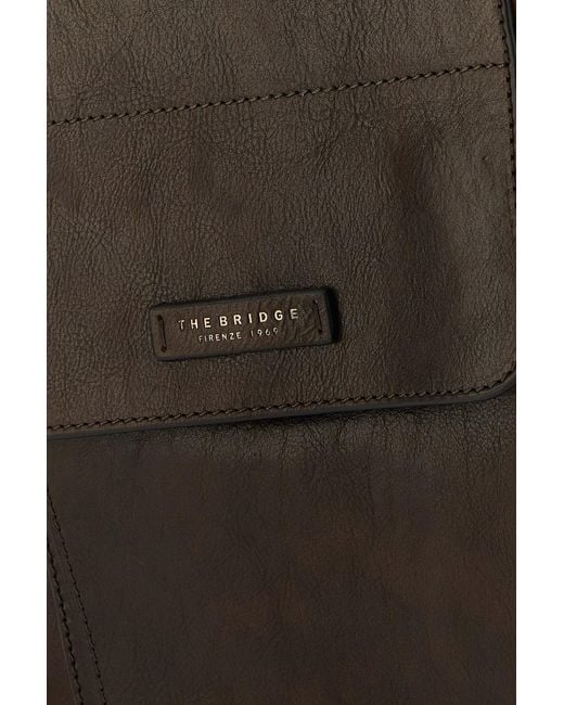 The Bridge Brown Leather Alberto Wild Backpack