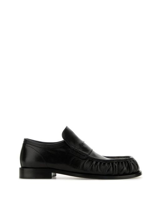 Mocassini in pelle nera di Dries Van Noten in Black da Uomo