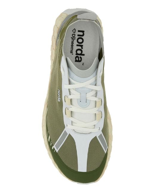 Sneakers 001 in Dyneema® bicolor di Norda in Green da Uomo