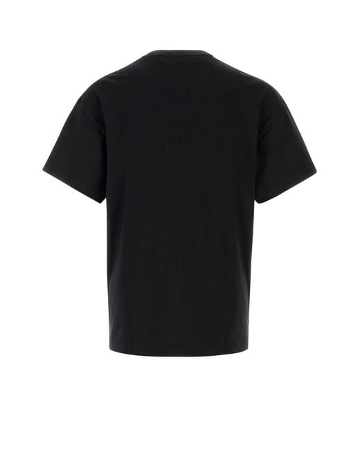 Palm Angels Black Cotton T-shirt for men