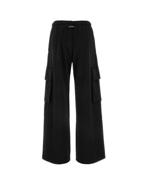 Pantalone jogging in cotone nero di Palm Angels in Black