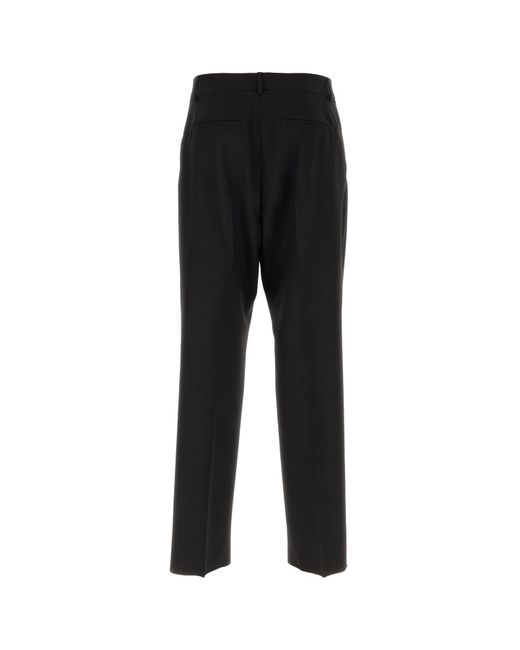 Valentino Garavani Black Wool Pant for men