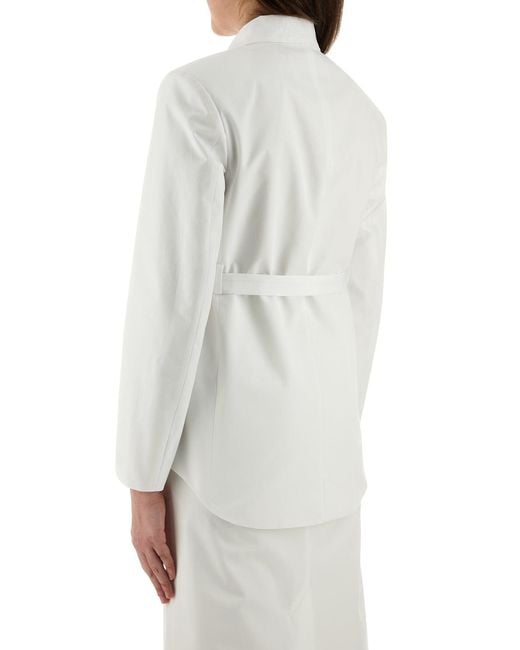 Valentino Garavani White Poplin Overcoat