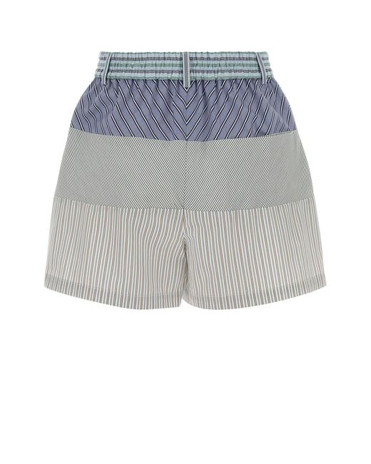 Moschino Blue Stripes Shorts