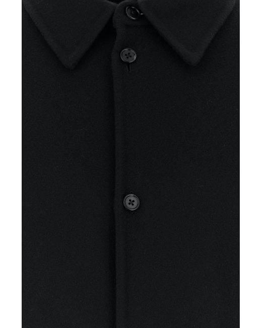 Jil Sander Black Wool Shirt for men