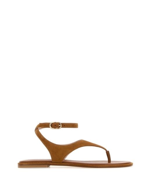 Stuart Weitzman Brown Marley Sandal