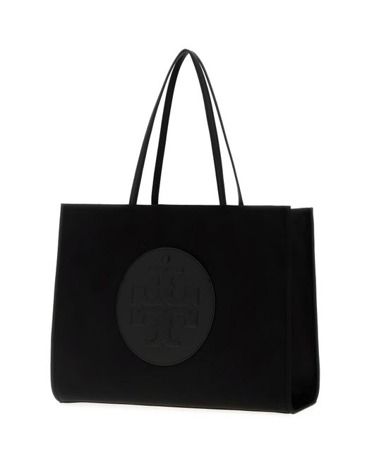 Borsa shopping Ella in nylon nero di Tory Burch in Black
