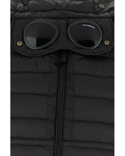 C P Company Black Nylon Sleeveless Down Jacket for men