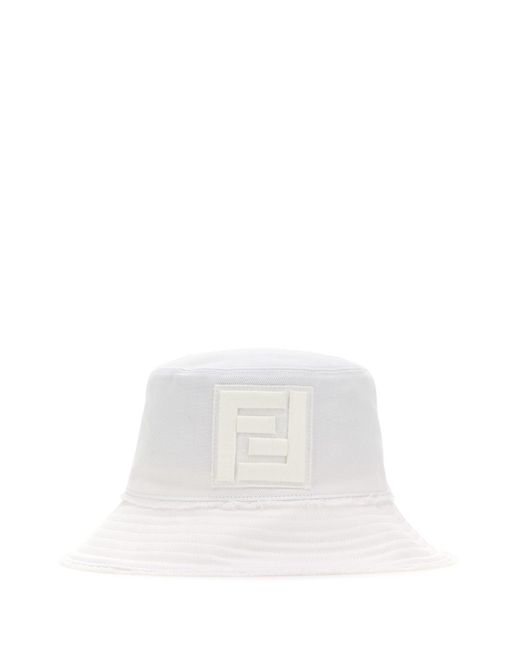Fendi White Hats And Headbands
