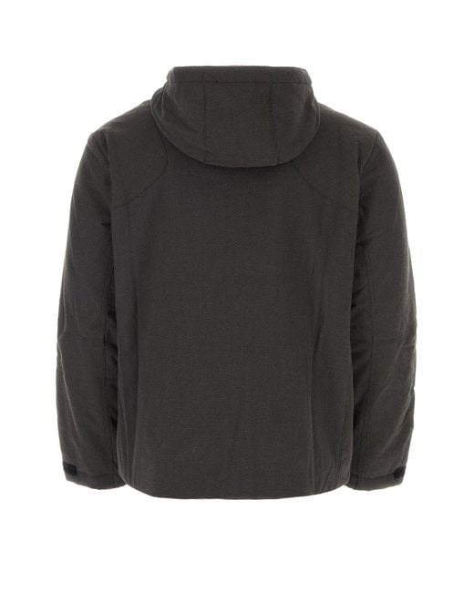 GR10K Black Dark Grey Kevlar Padded Jacket for men