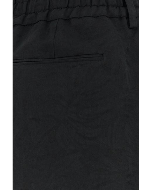 PT Torino Black Linen Pant