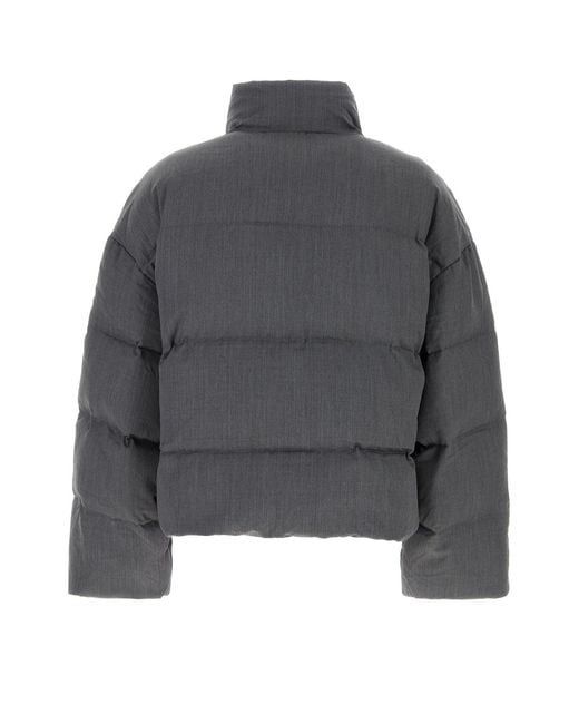 Entire studios Gray Dark Grey Wool Down Jacket