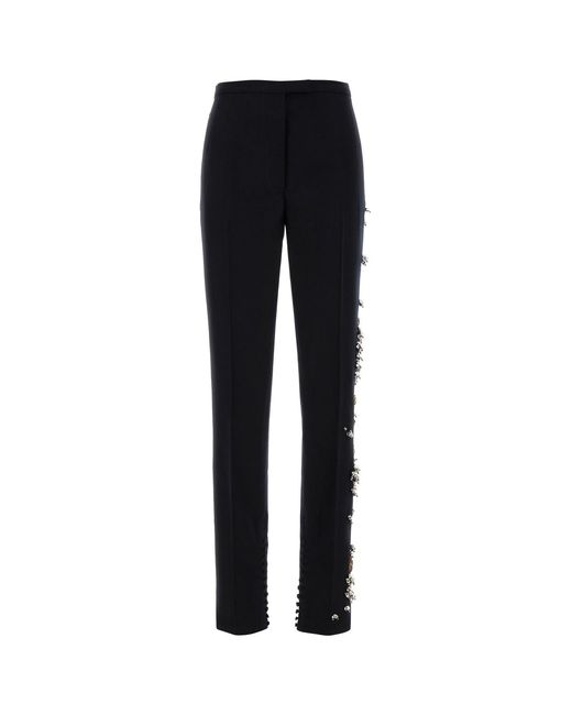 Dries Van Noten Black Wool Pandoris Pant