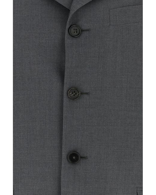Jil Sander Black Notched Lapel Blazer for men
