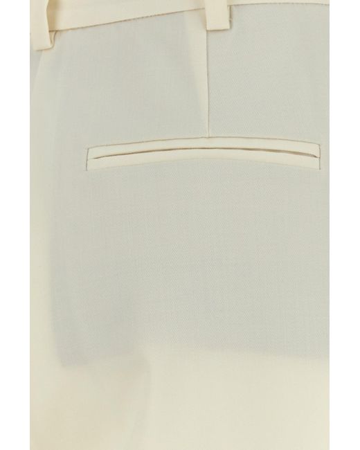 パンツ THE ANDAMANE Ivory gabardine pant (T170471ATNW050 IVORY) ANDAMANE Ivory Gabardine Pant in White | Lyst