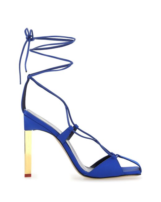 Navy lace top up pumps