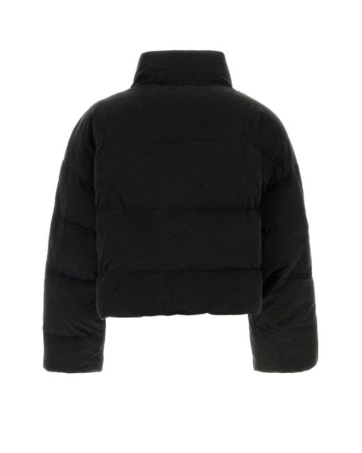 Entire studios Black Slate Cotton Down Jacket