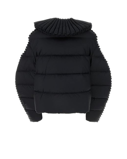 RAXXY Black Nylon Oversize Down Jacket