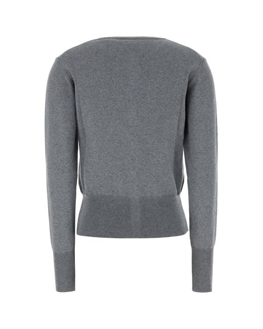 Vivienne Westwood Gray Crew Neck Cardigan
