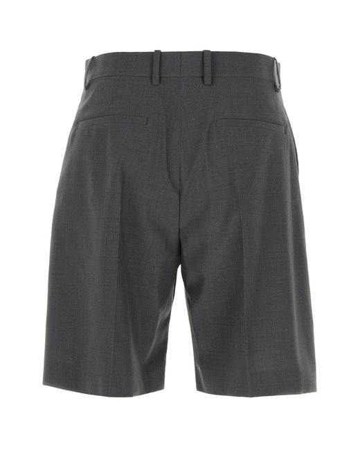 Jil Sander Gray Solid Shorts for men