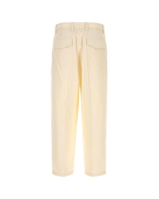 Jil Sander Natural Tailored Pants for men