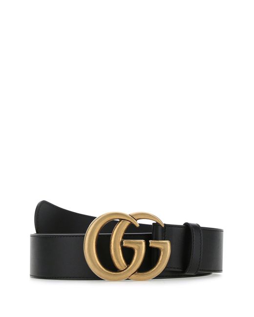 Cintura in pelle nera di Gucci in Black