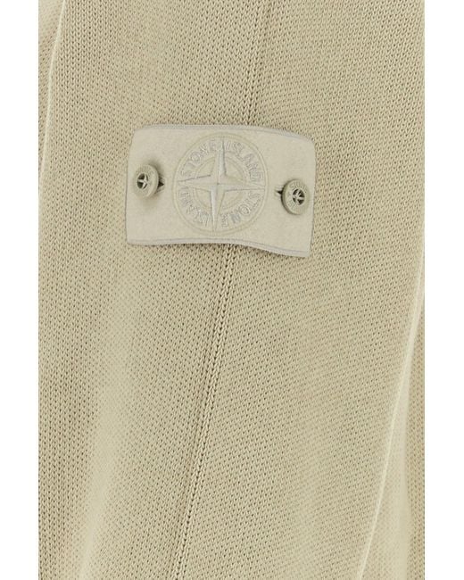 Stone Island Natural Cotton Blend Sweater for men