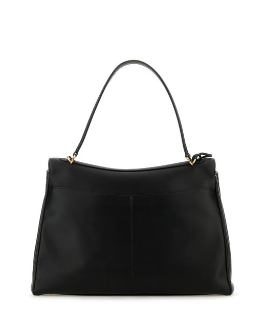 Balenciaga Black Leather Large Rodeo Handbag