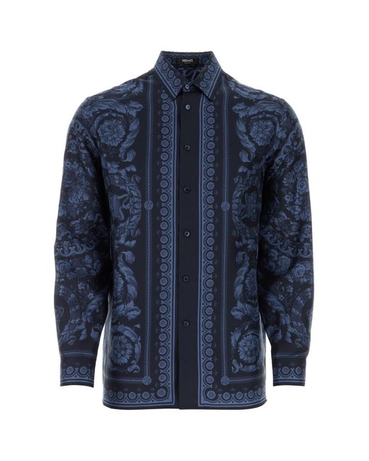 Versace Blue Camicia for men
