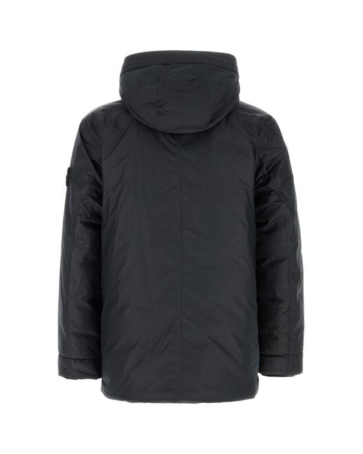 Stone Island Black Midnight Nylon And Polyester Parka for men