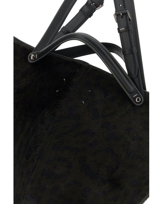 Maison Margiela Black Printed Calf Hair Dress-Age Shopping Bag