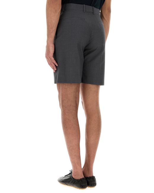 Jil Sander Gray Solid Shorts for men