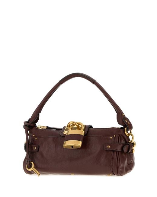Chloé Brown Chocolate Leather Paddington Shoulder Bag