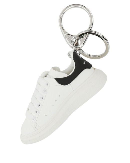 McQueen White Key Tag for men