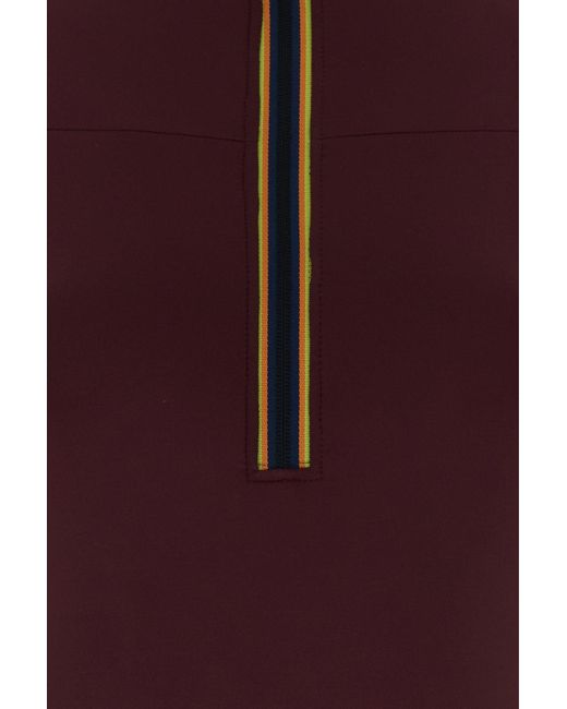 K-Way Purple Burgundy Scuba Minid Mini Dress