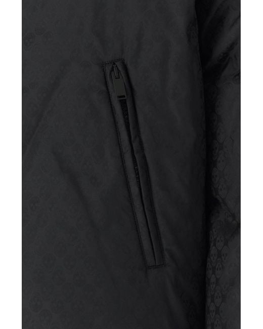 McQueen Black Nylon Down Jacket for men