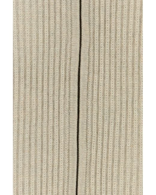 LeKasha Natural Light Grey Cashmere Hanoi Cardigan for men