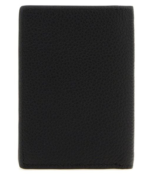Burberry Black Leather Card Holder for men