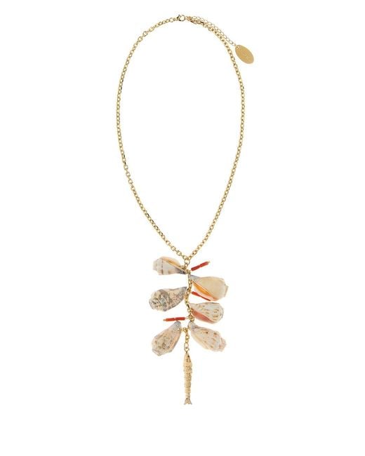 DSquared² Metallic Gold Metal 2d Necklace