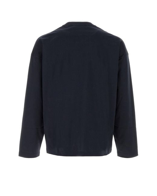 Jil Sander Midnight Blue Cotton T-shirt for men
